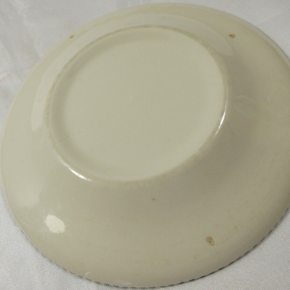 VTG Royal China Currier & Ives Blue Transferware bread & butter plate 6.5" - Picture 4 of 4